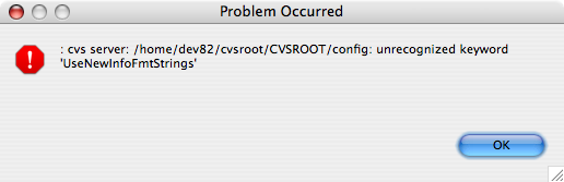 CVS Error