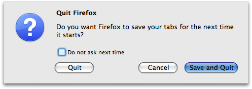 Firefox 3 Warn on Close