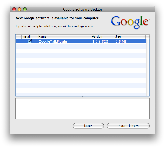 Google Software Update