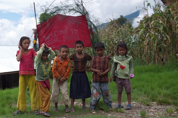 Children in Kahule, Nepal