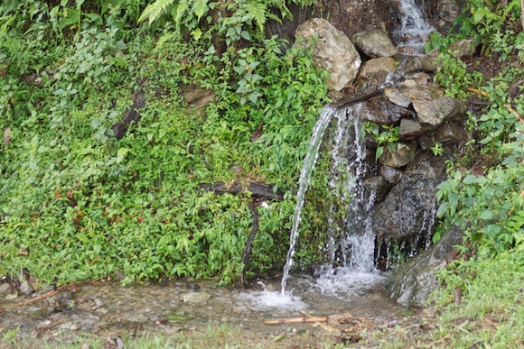 Bamboo Waterfall in Kahule, Nepal