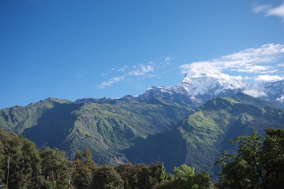 View of the Himalayan Mountains