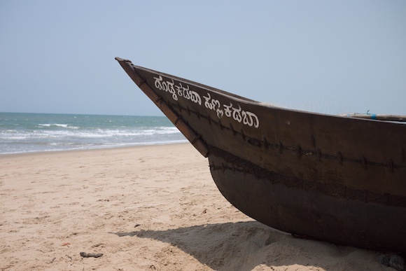 Boat on the Beach in Gokarna, India