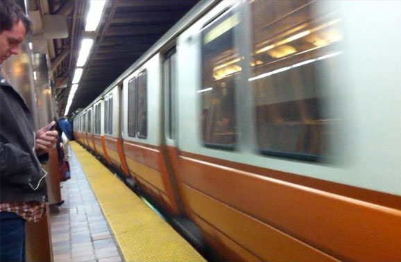 Orange Line Subway in Boston