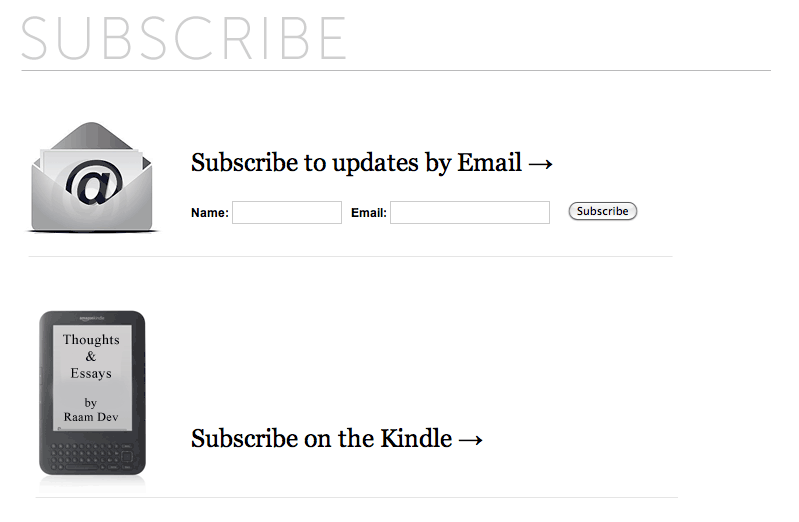 Photo: My New Subscribe Area